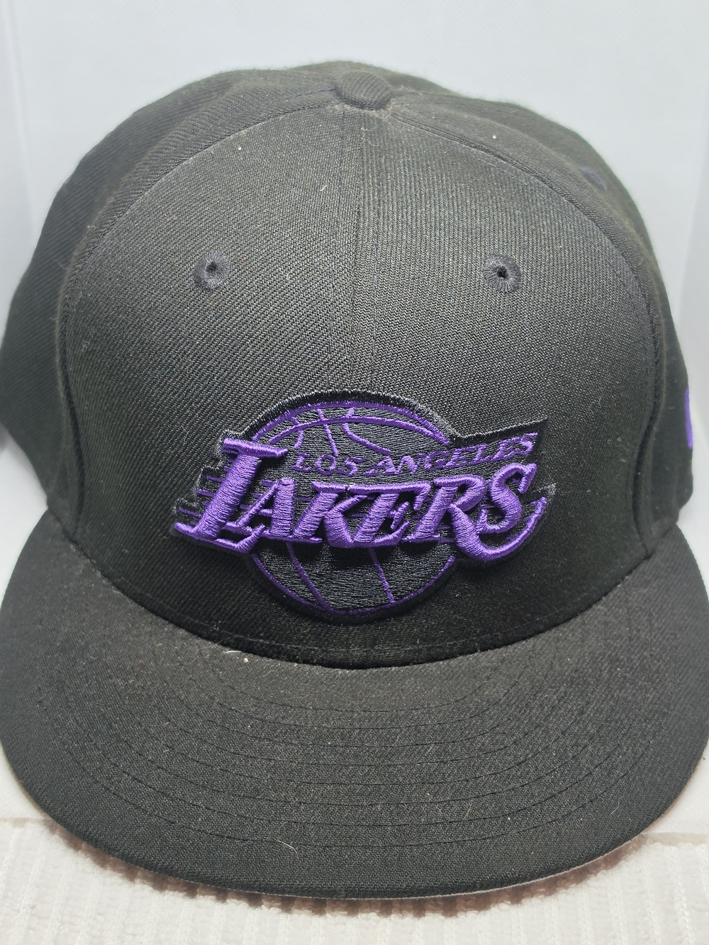 NBA Los Angeles Lakers Black and Purple Fitted Hat